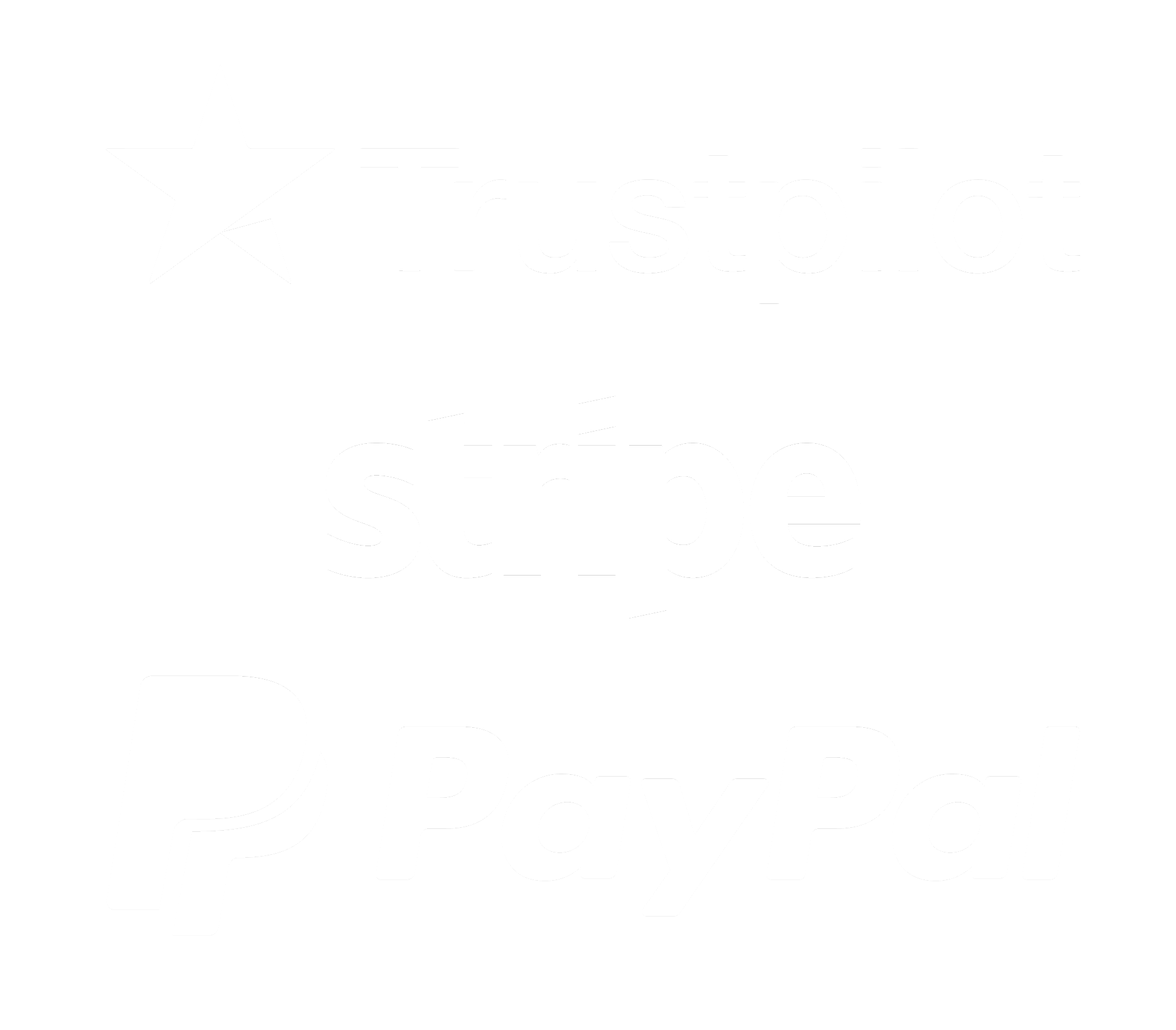 Trustpilot Stripe Paypal Logo W